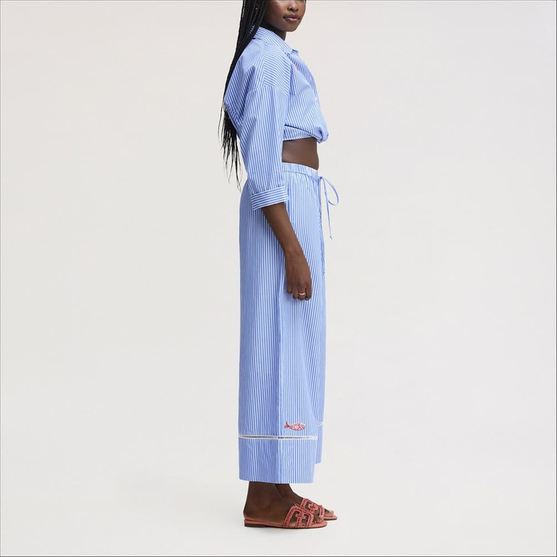 Wide Leg Pinstripe Pant 5