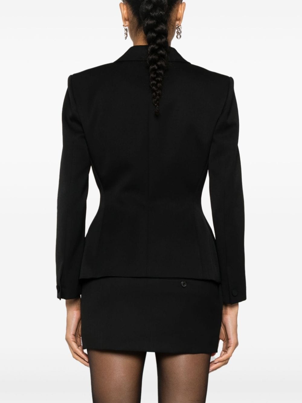 4G Liquid-button wool blazer - 4