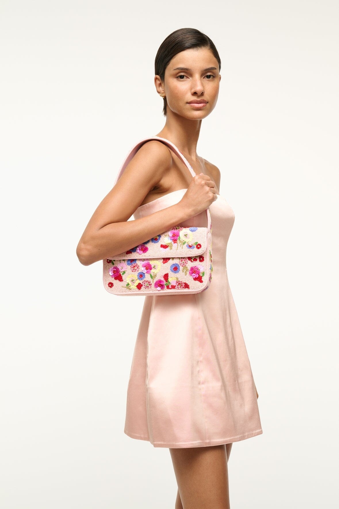 STAUD TOMMY BEADED BAG WILDFLOWERS - 2