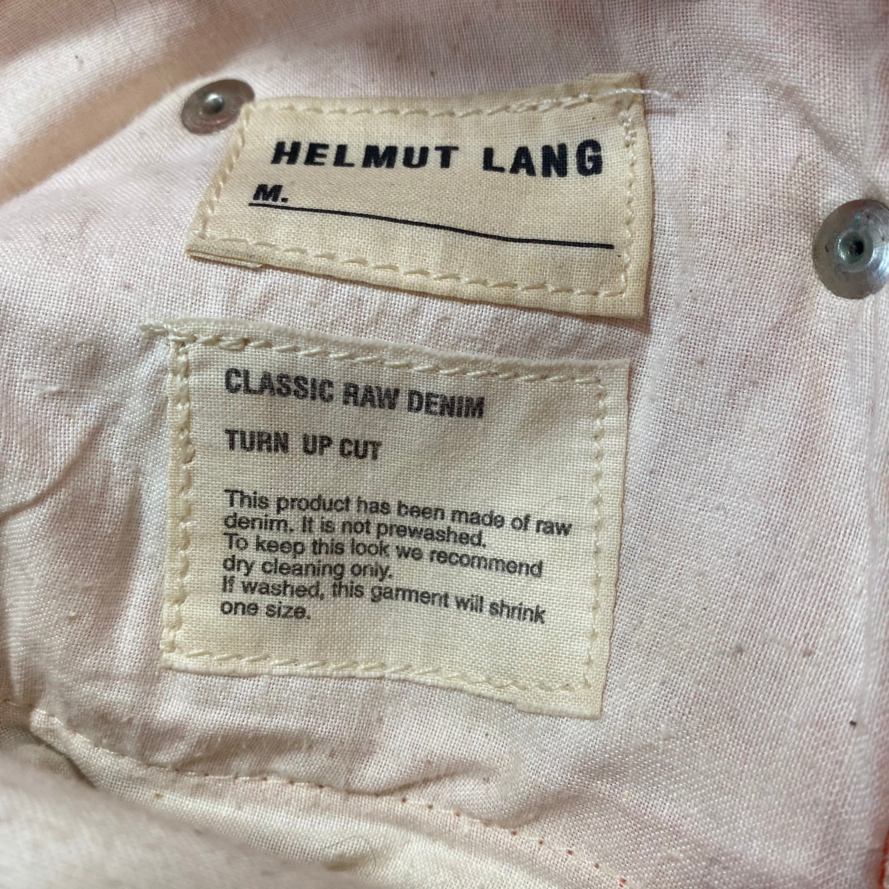 Helmut Lang Orange Raw Denim SS00 Sz 29 - 4
