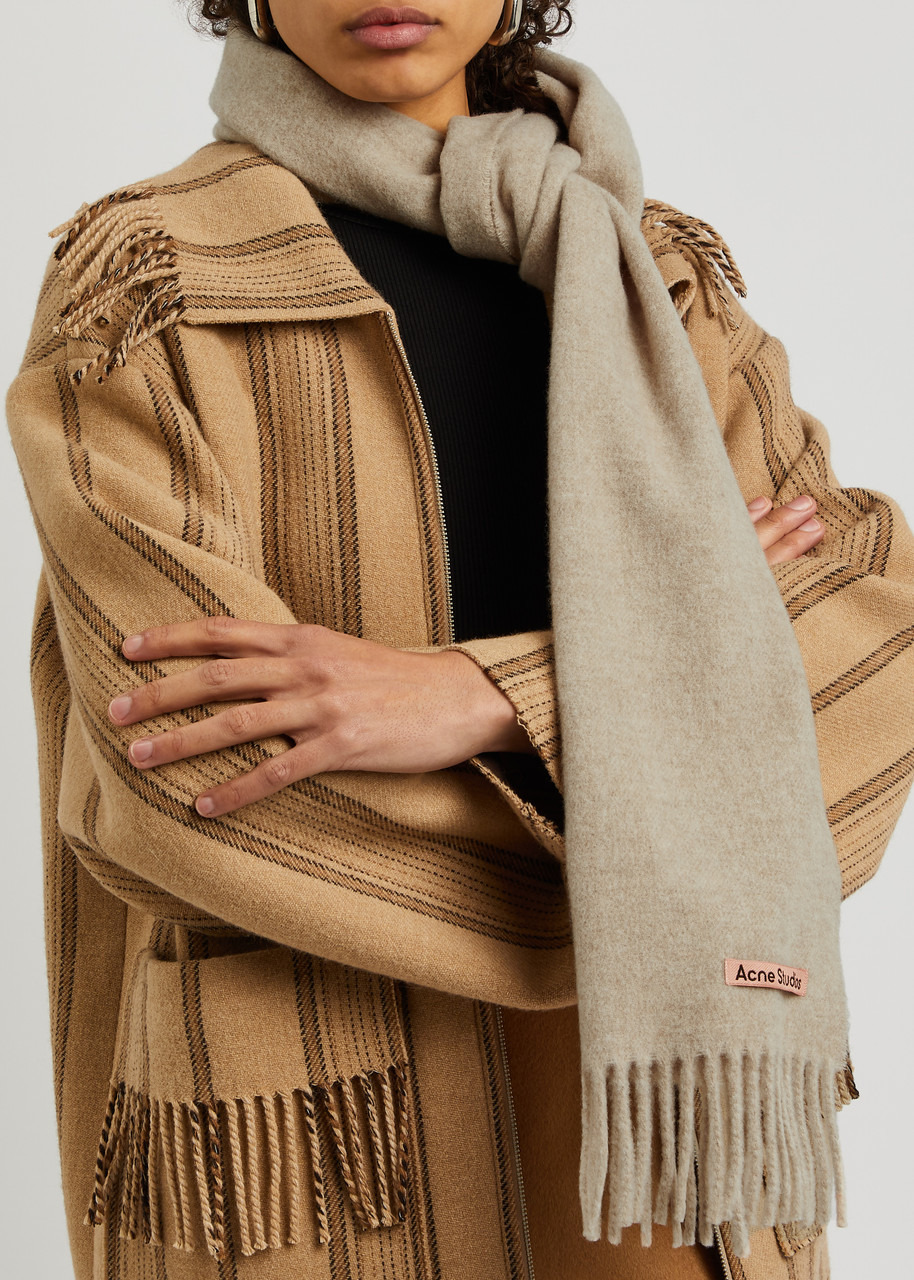 Canada fringed wool scarf - 2