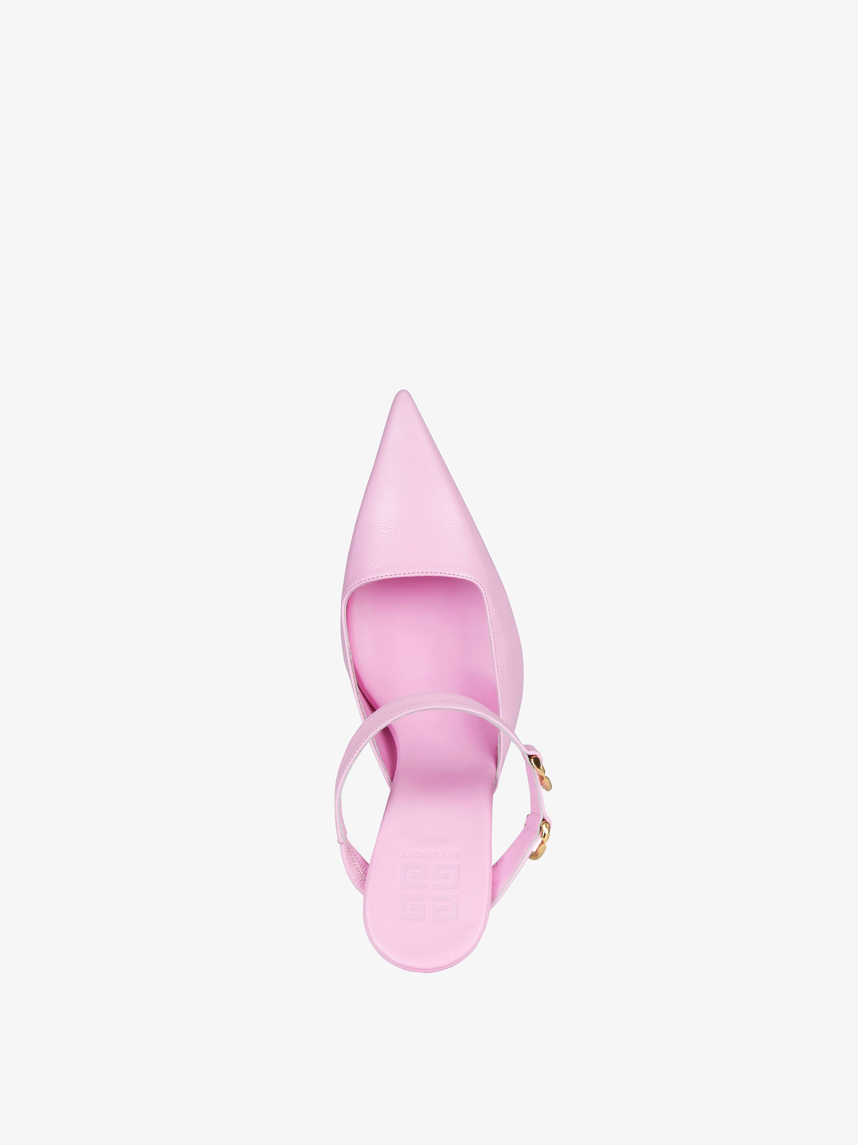 VOYOU SLINGBACKS IN LEATHER - 4