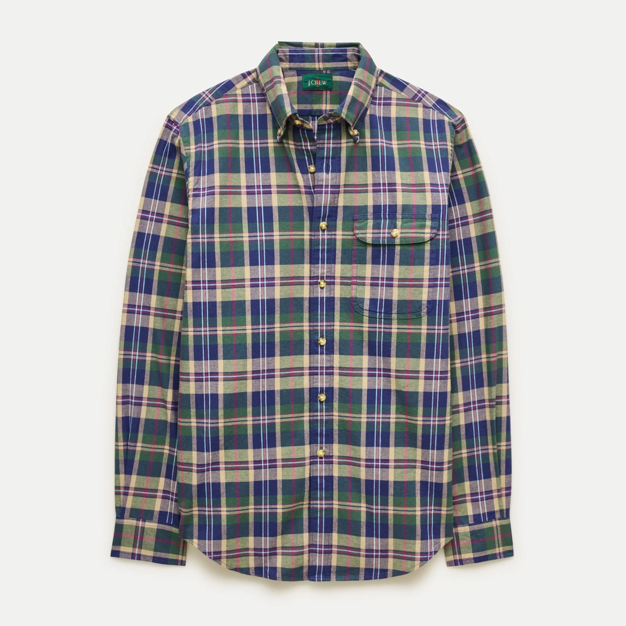 Lightweight cotton shirt in plaid - 1