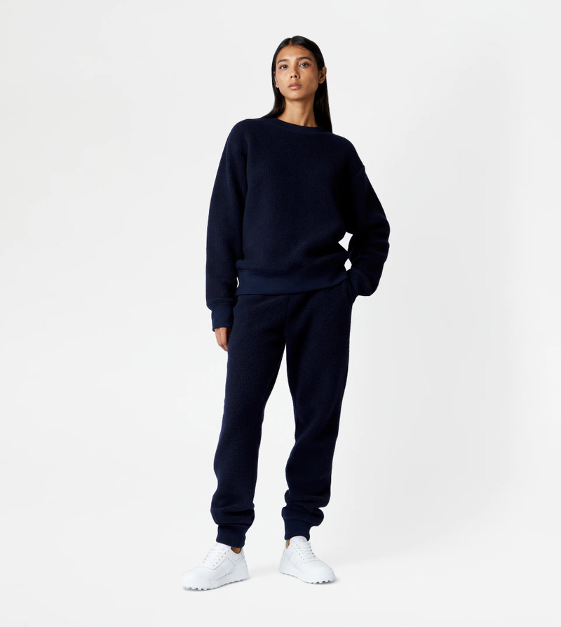 CASHMERE BLEND TROUSERS - BLUE 9