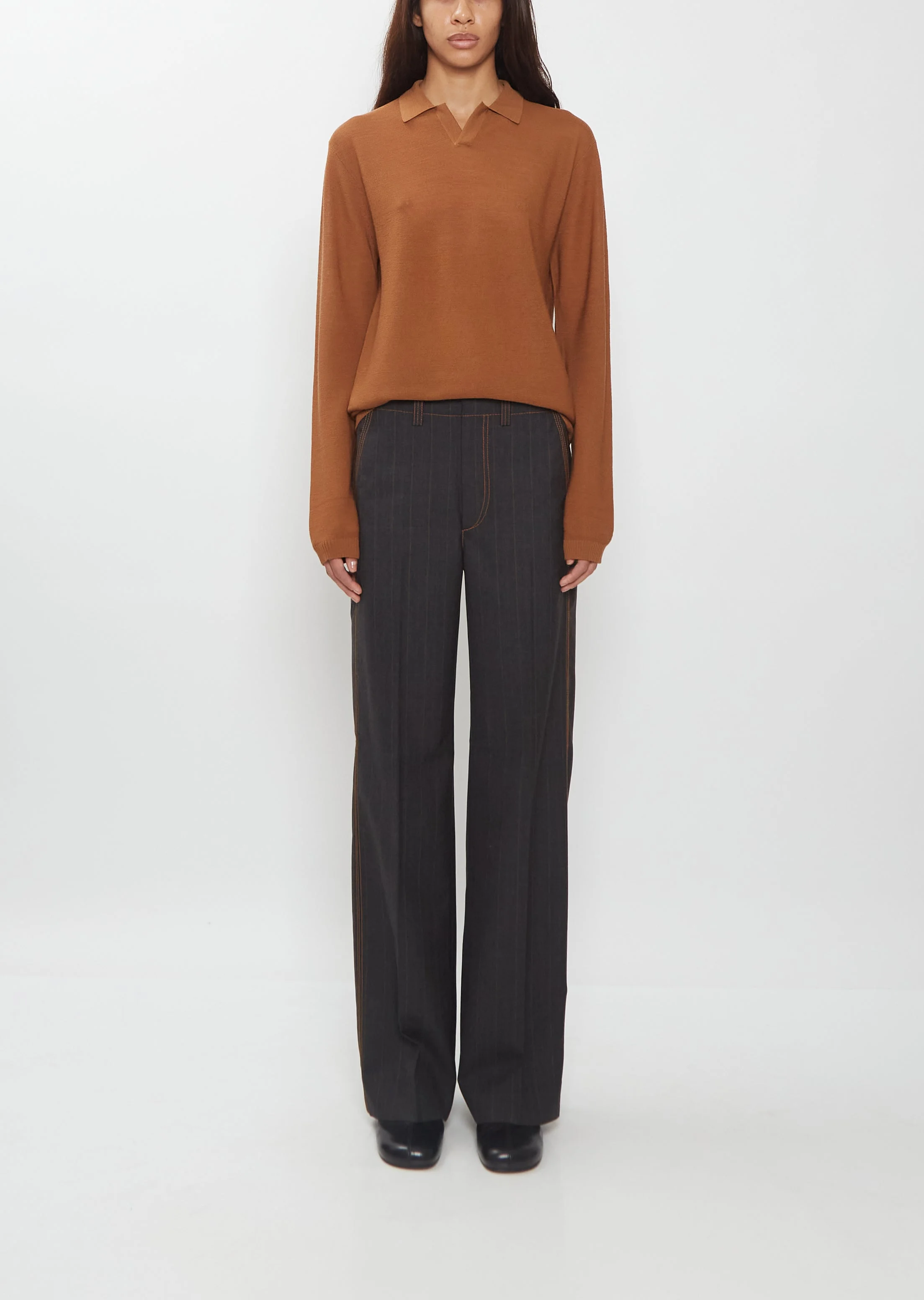 Triple Stitch Wool Trouser - 1