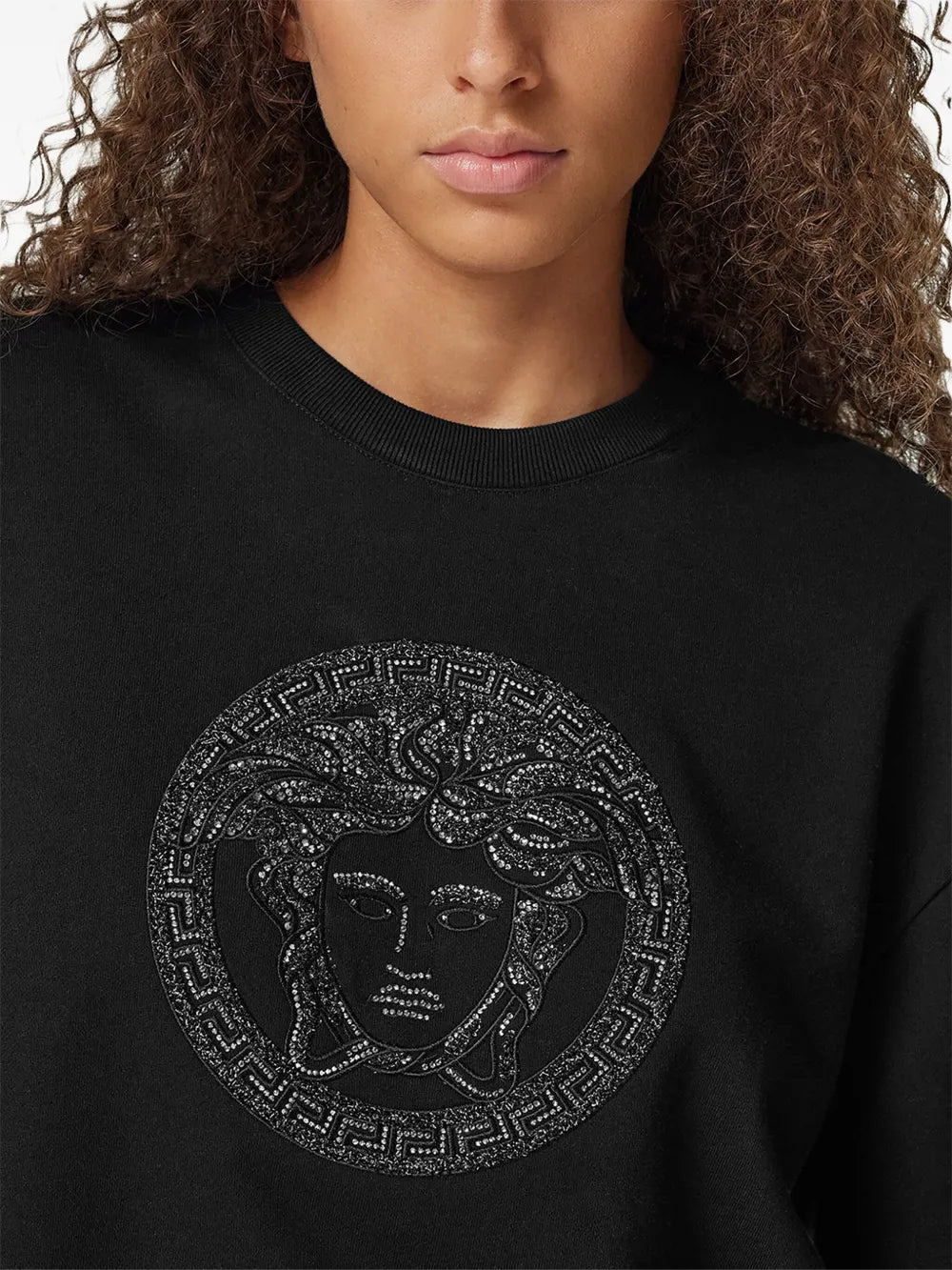 Sweatshirt Medusa à strass - 7