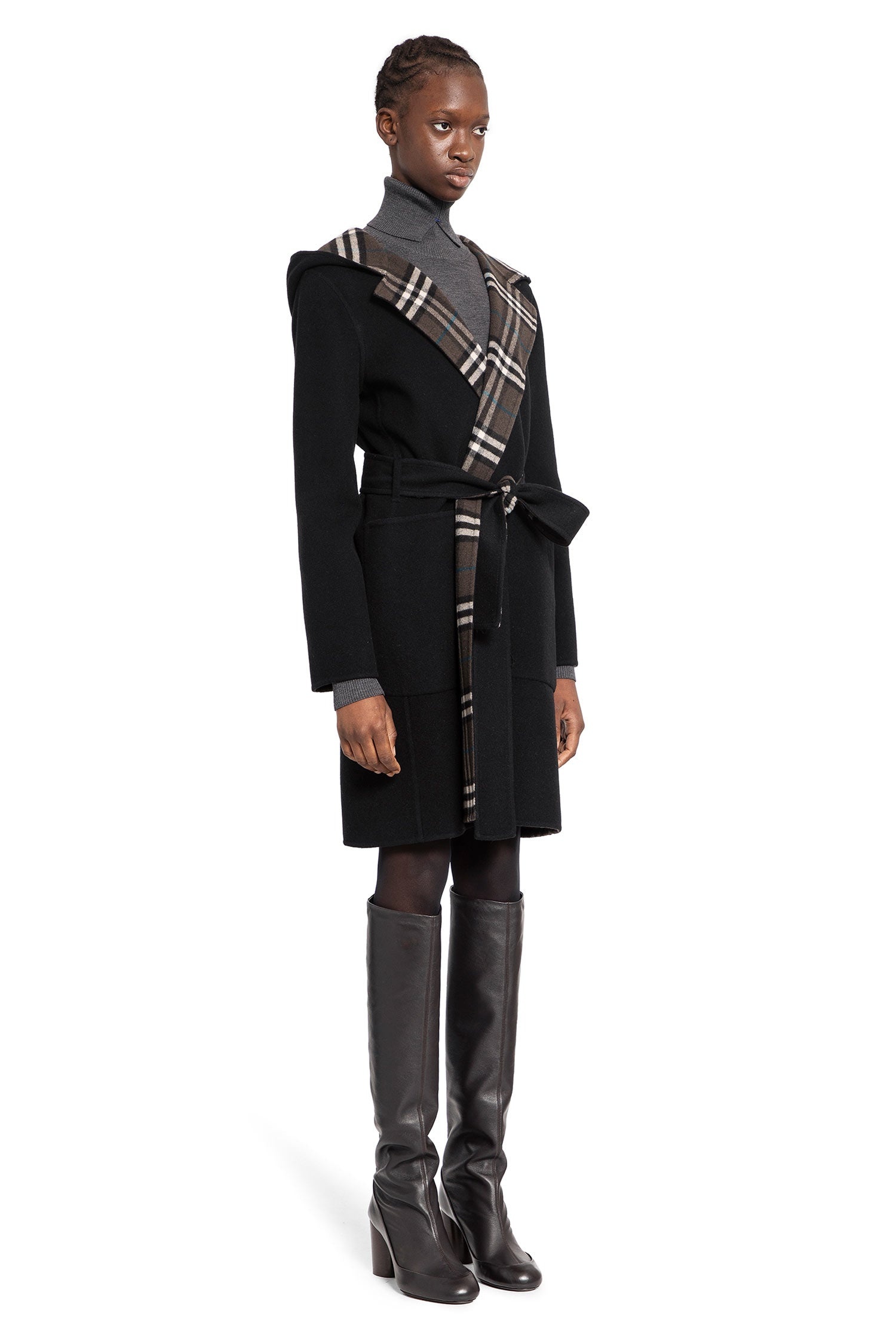 Mid-Length-Reversible-Check-Wool-Coat - 2