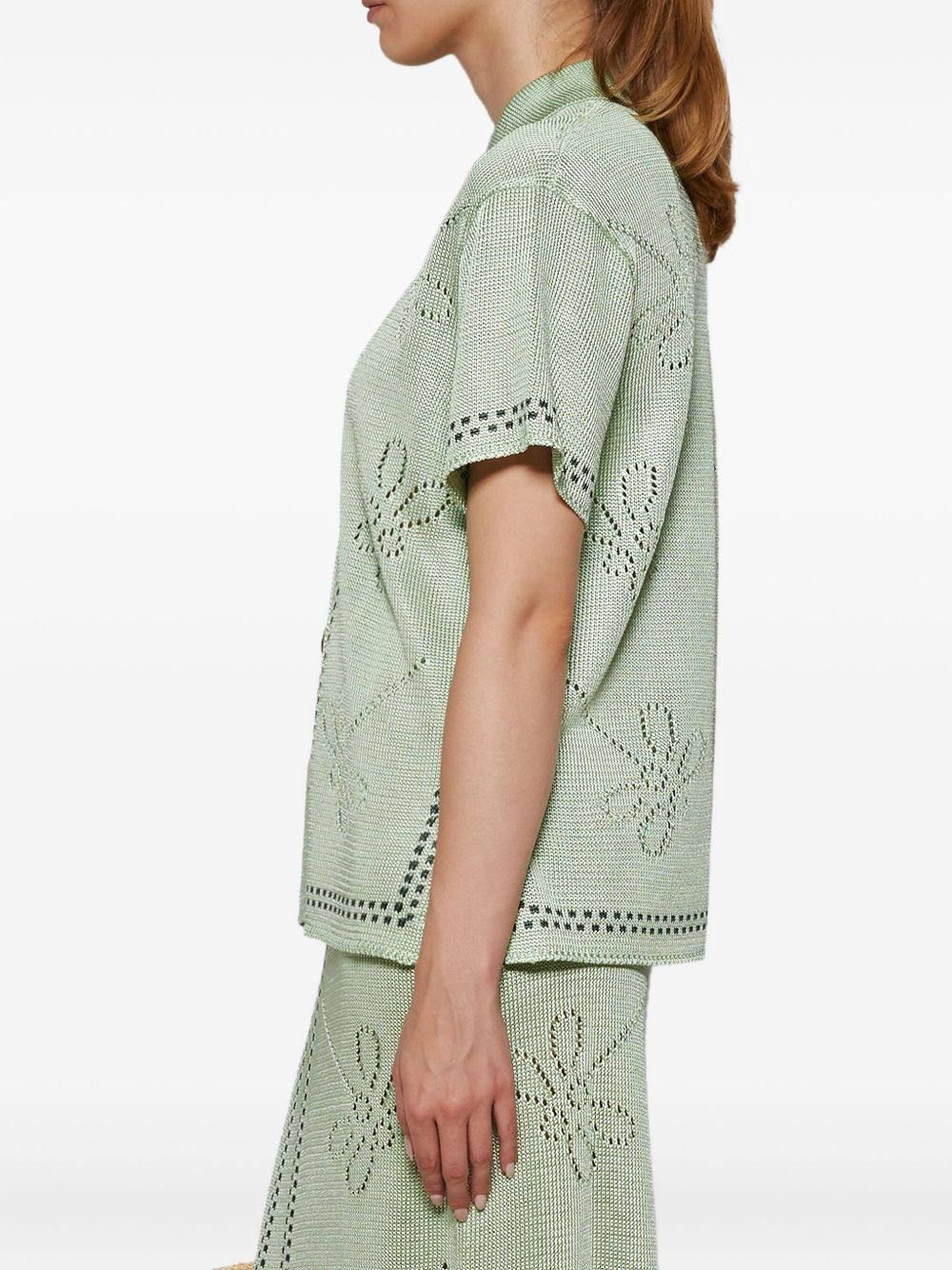 Garden Party short-sleeve knitted shirt - 4