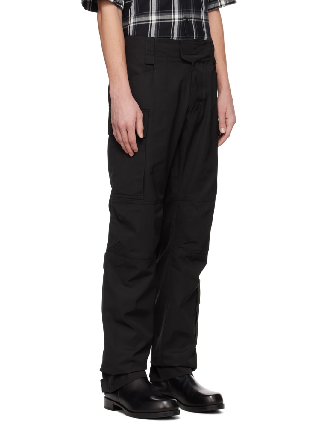 Black Hardware Cargo Pants - 2