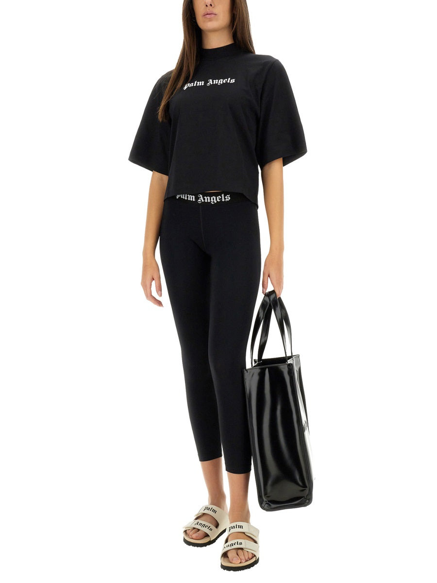 Palm Angels Women T-Shirt With Logo - 2