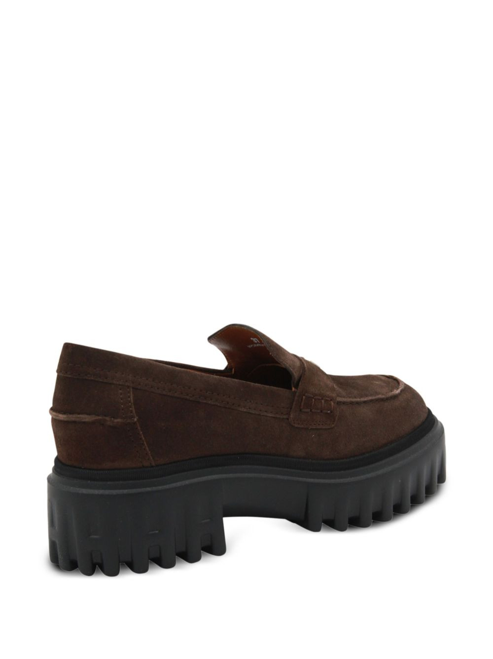 platform suede loafers - 3