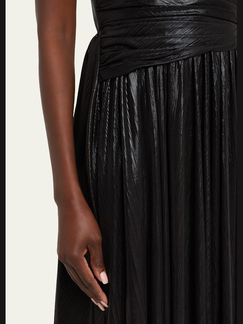 RETROFÊTE Doss Metallic Cocktail Dress outlook