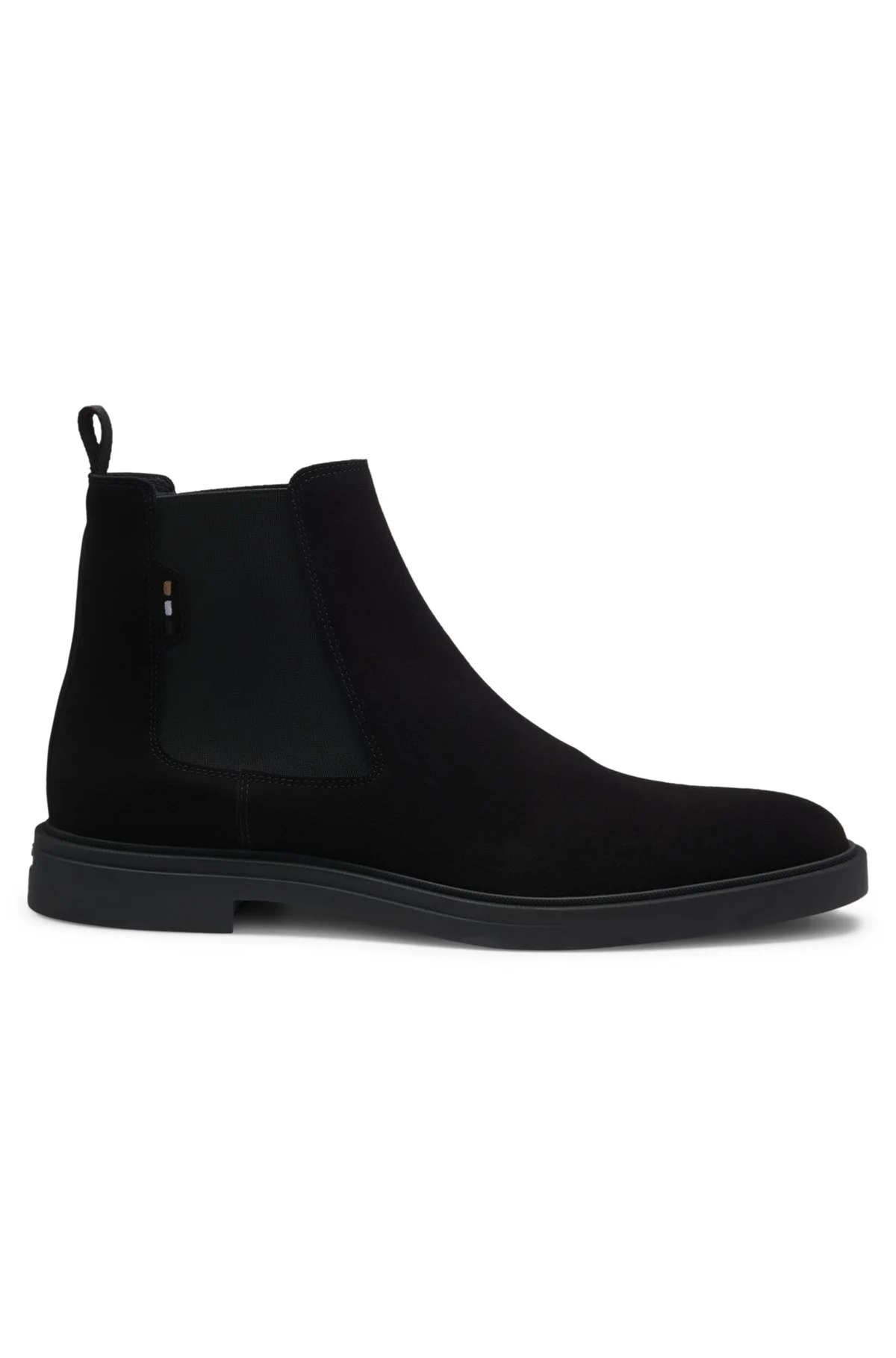 SUEDE CHELSEA BOOTS WITH SIGNATURE STRIPE - 1