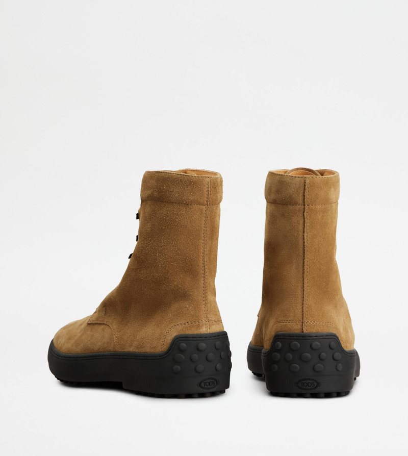 Tod's WINTER GOMMINO ANKLE BOOTS IN SUEDE - BROWN outlook