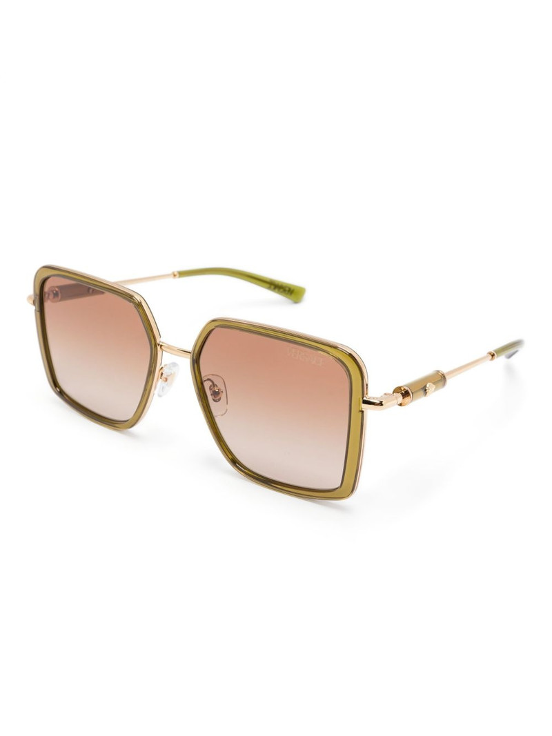 VERSACE geometric-frame sunglasses outlook