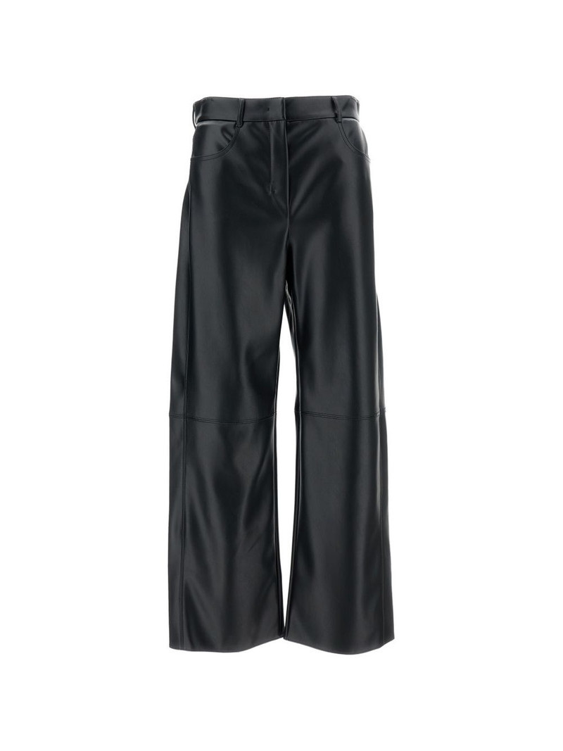 faux-leather trousers 1