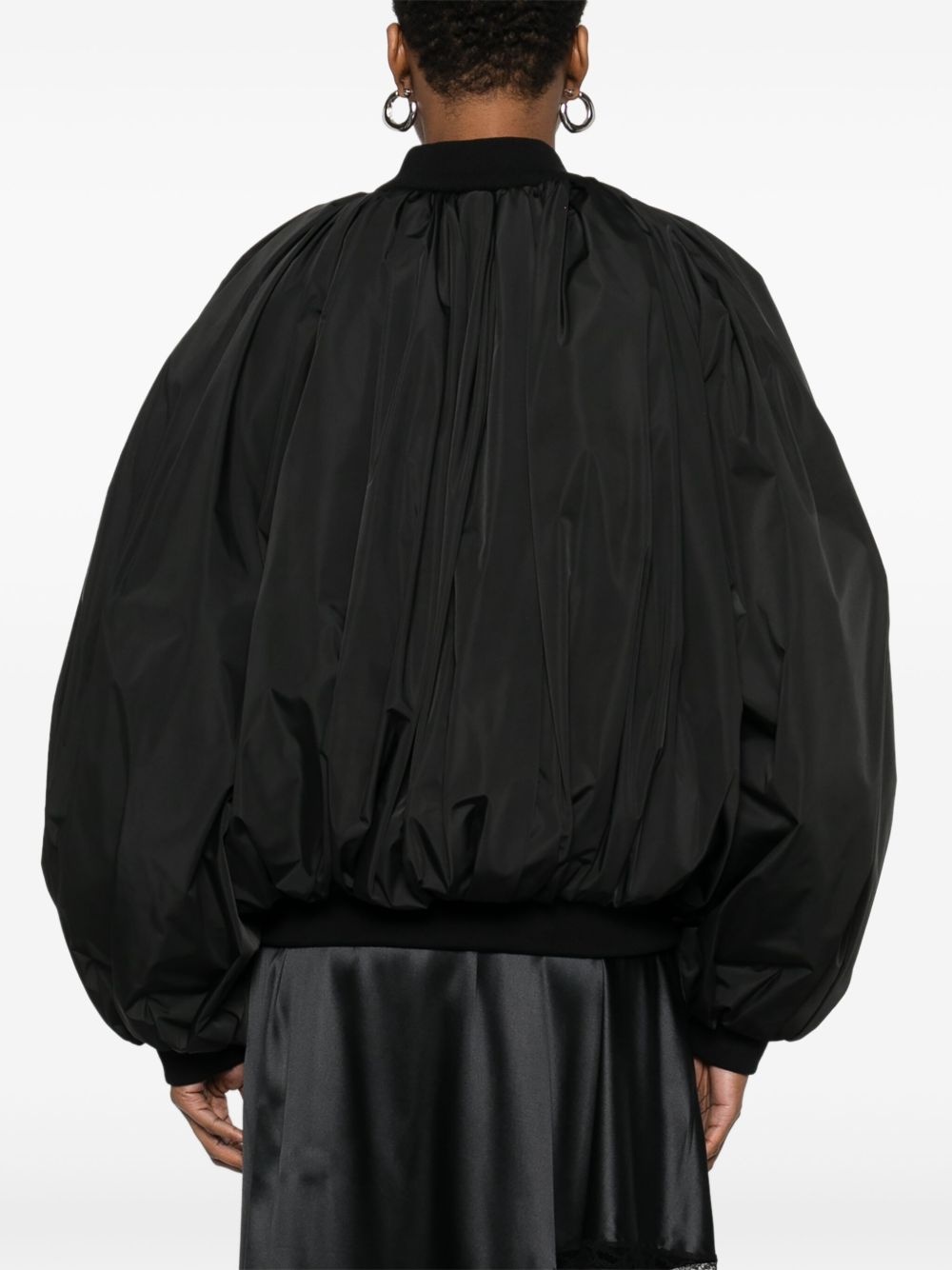 draped bomber jacket - 4