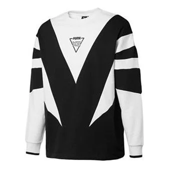 PUMA x XO Unisex Homage To Archive Round-neck Sweatshirt Black/White 578539-01 - 1