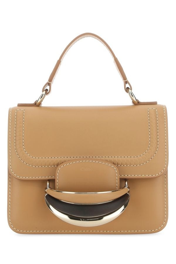 CHLOE Camel Leather Small Kattie Handbag - 1