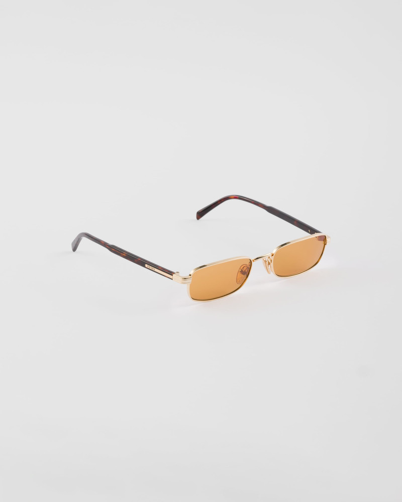 Prada Sunglasses with the iconic metal plaque outlook