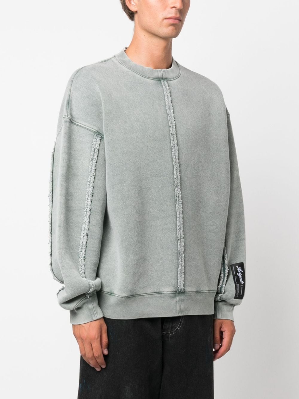 Chopped organic-cotton sweatshirt - 3