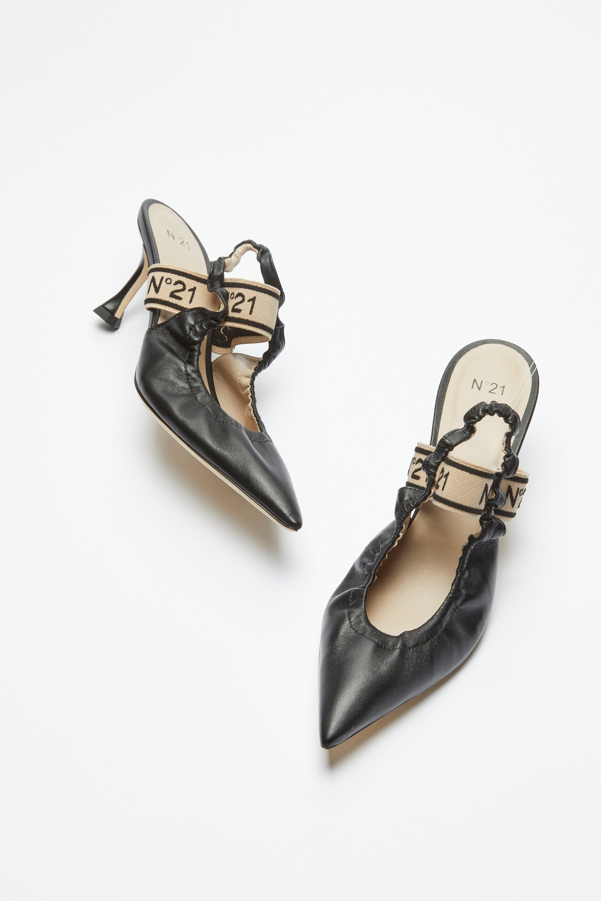 LEATHER SLINGBACK PUMPS - 5