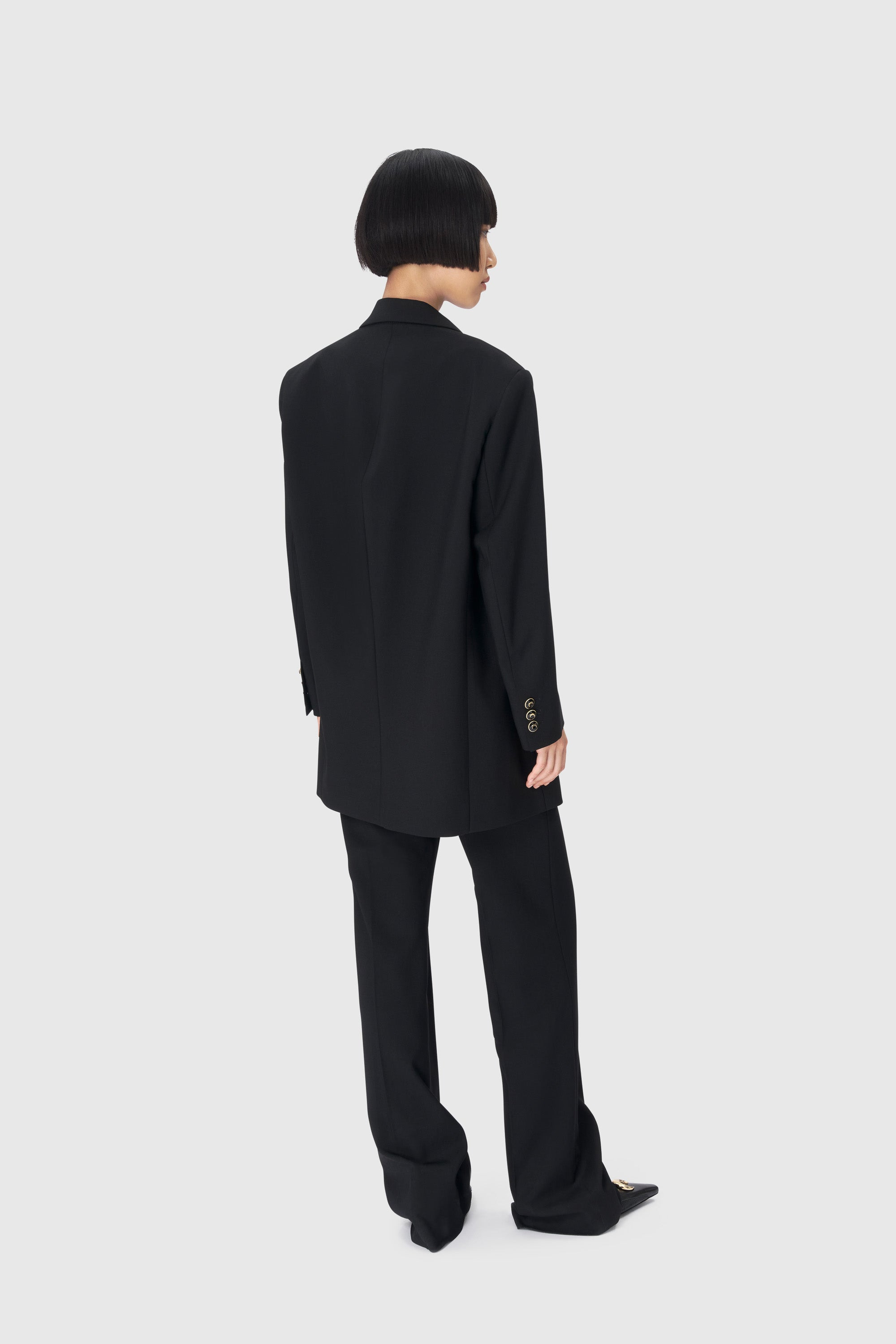 Virgin Wool Twill Boxy Jacket - 5