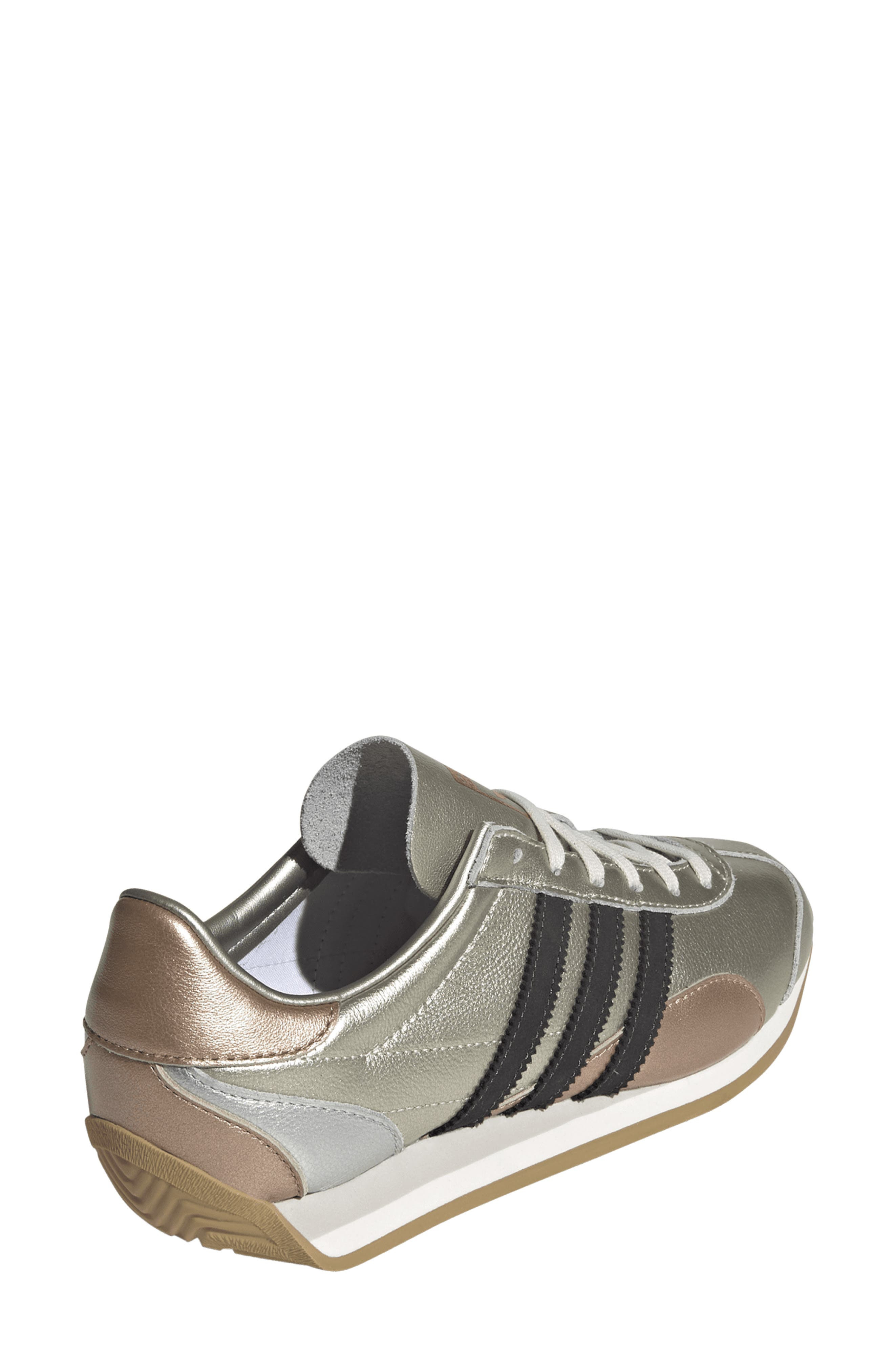 adidas Country Low Top Sneaker in Silver Met/Gold Met/Black at Nordstrom - 2