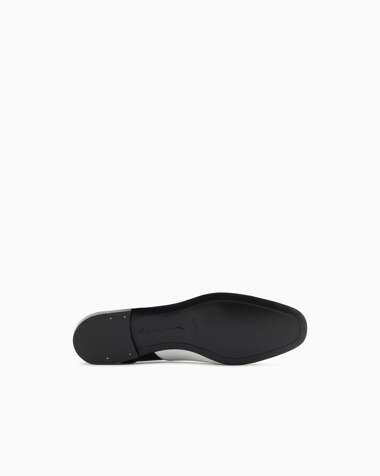 TWO-TONE BRUSHED LEATHER SLIP-ONS - 6