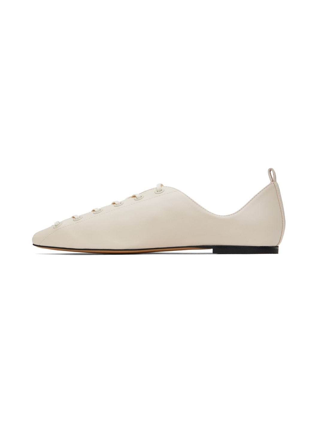 Off-White Terra Laced Alter Mat Ballerina Flats - 3