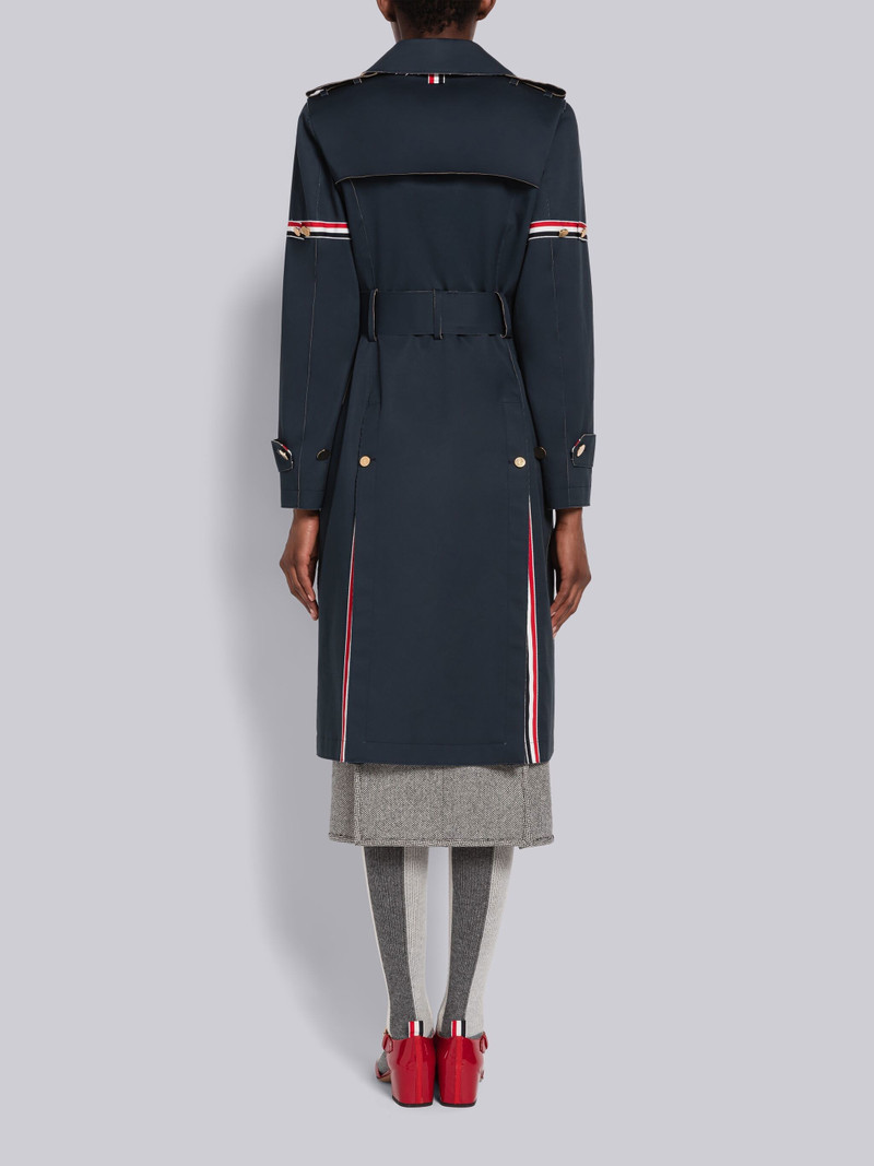 Raw Edge Mackintosh Armband High Armhole Trench Coat 3