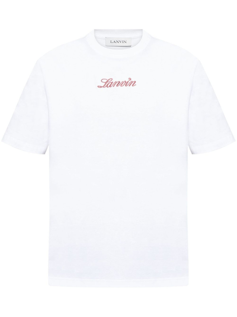 logo-embroidered T-shirt 1