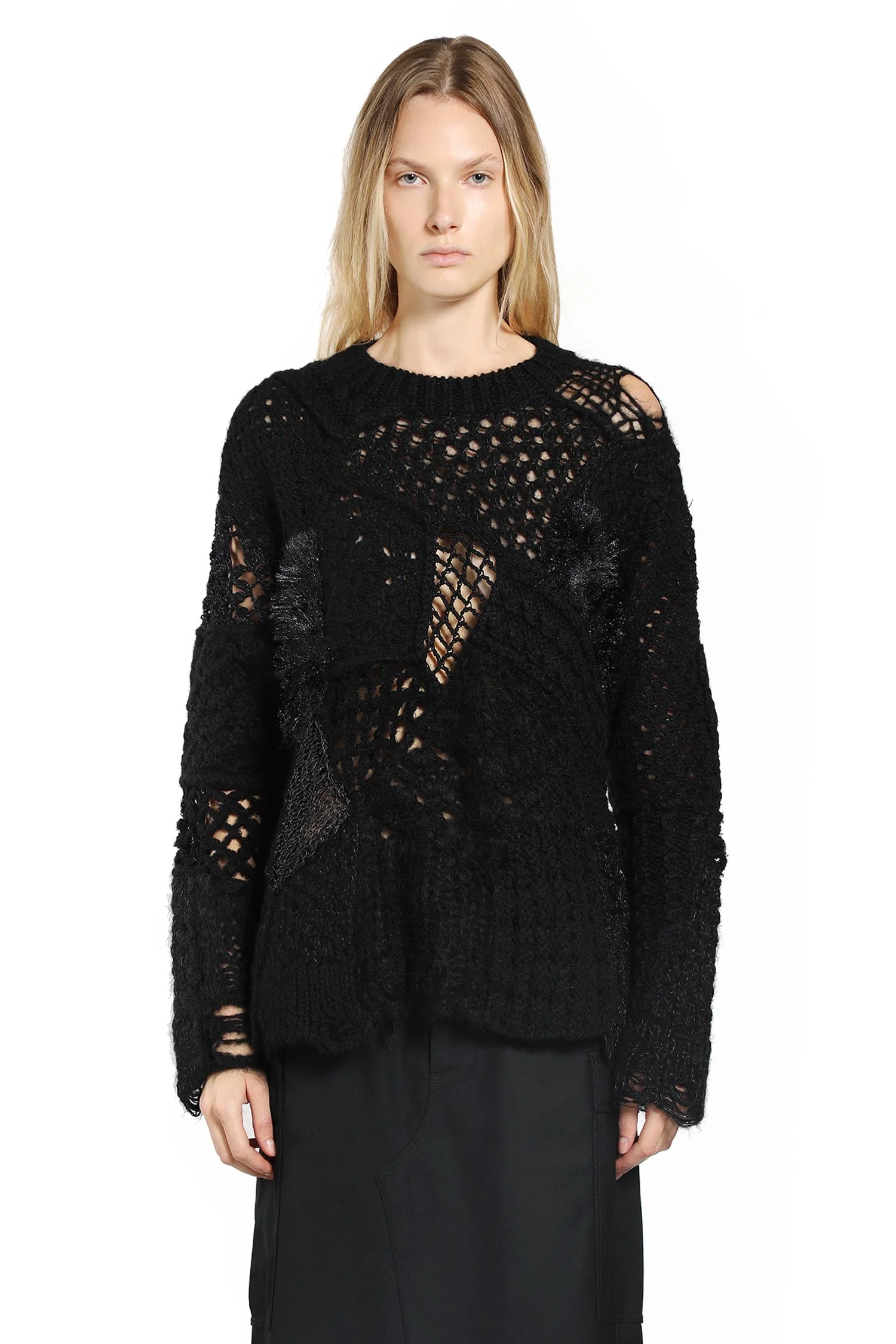 Junya Watanabe Woman Black Knitwear - 1