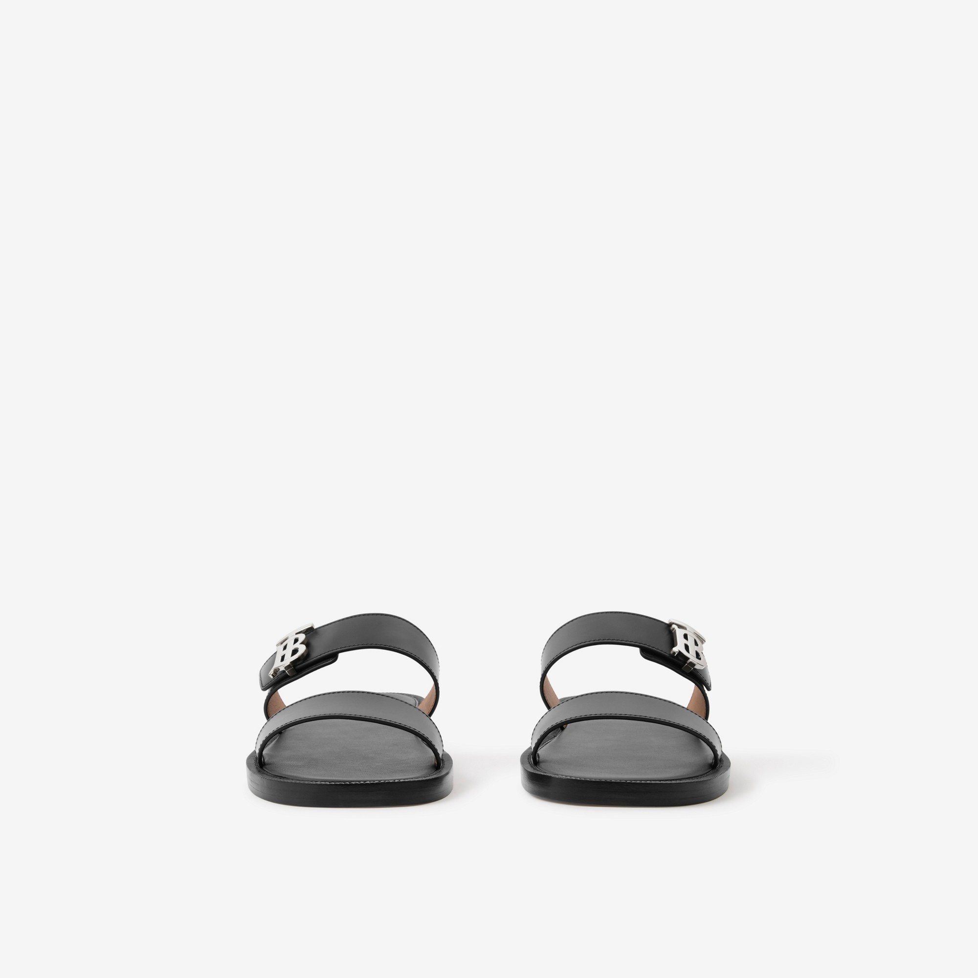 Monogram Motif Leather Sandals - 2