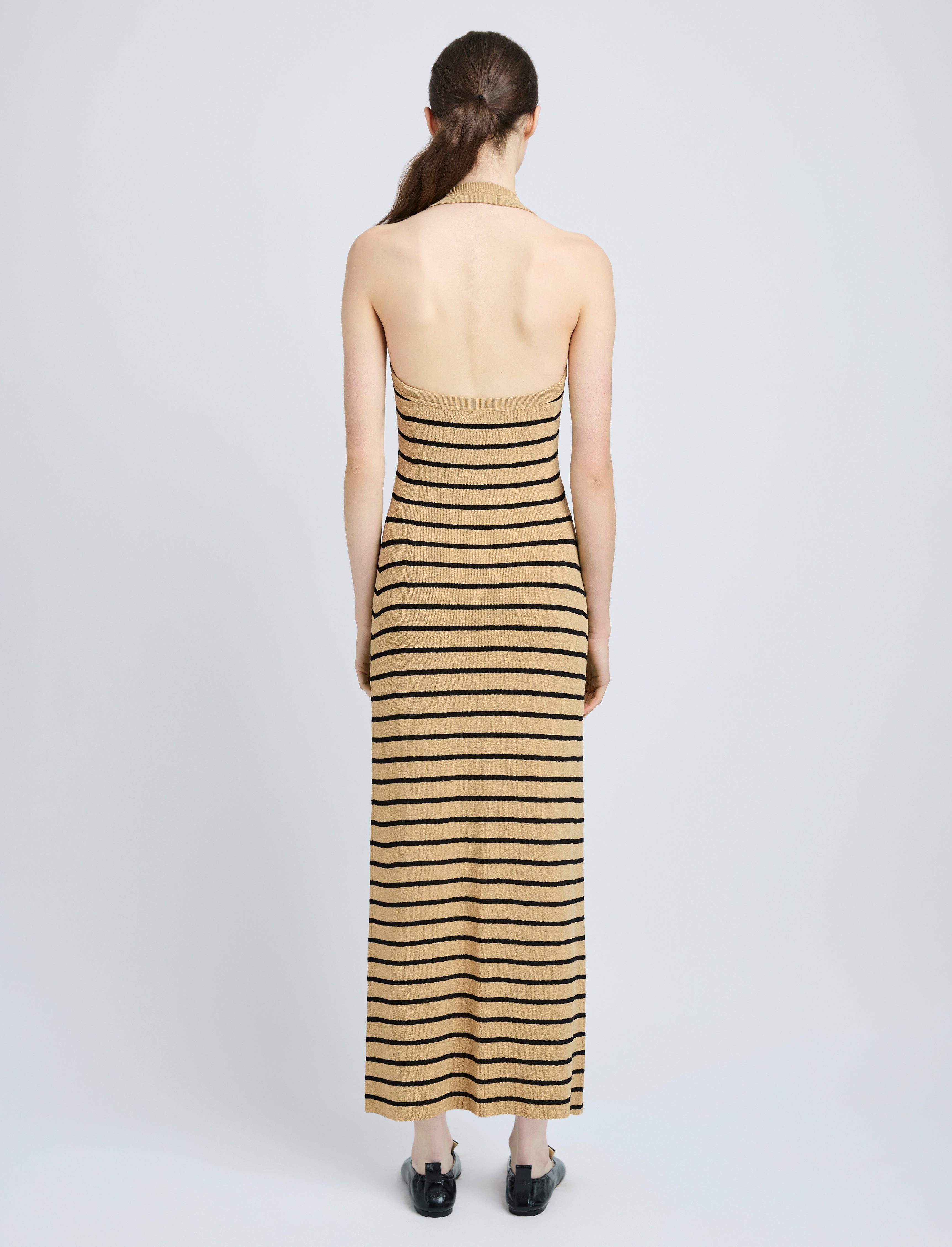 Meryl Dress in Matte Viscose Rib - 4