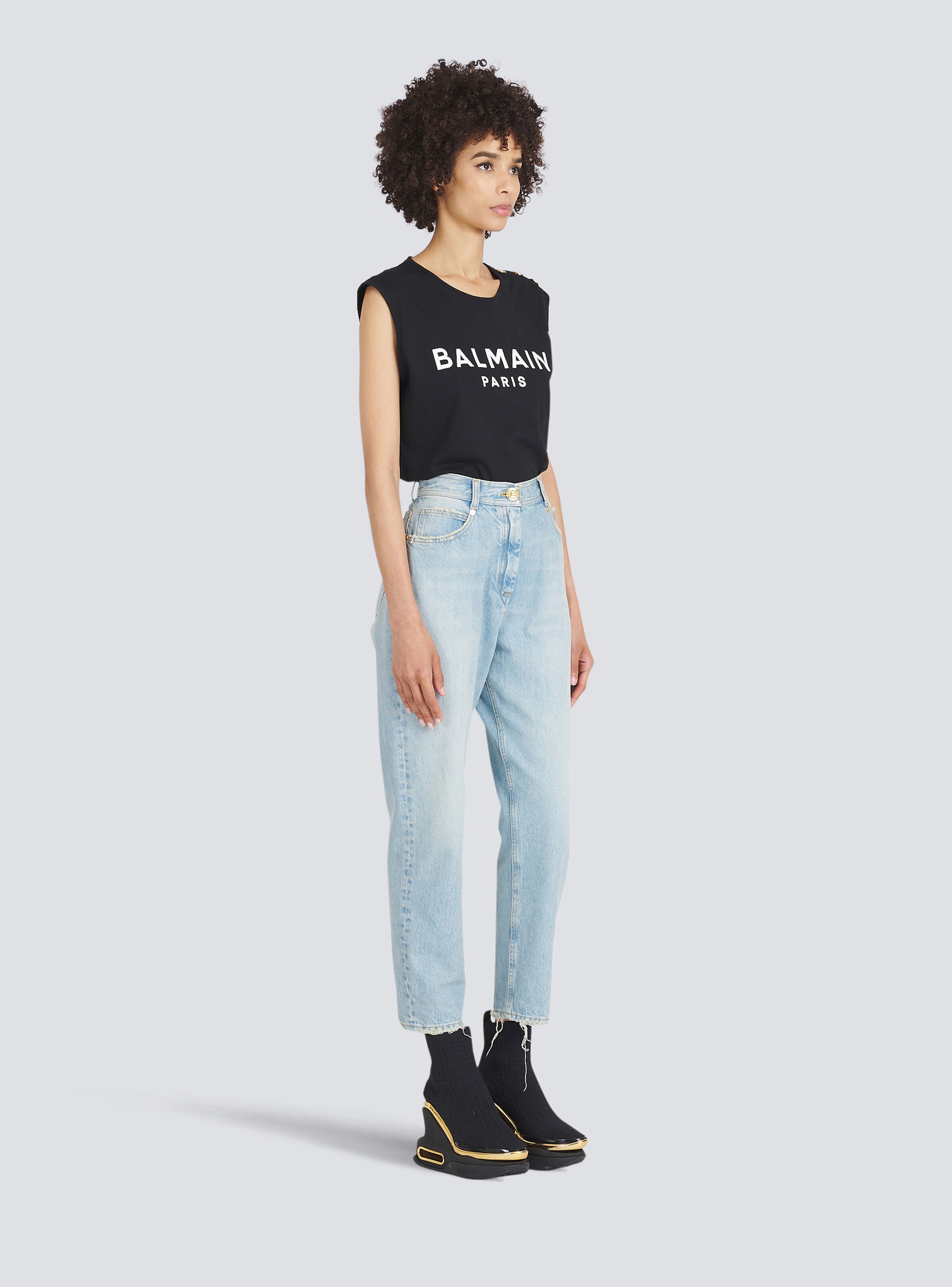 Boyfriend cut eco-designed jeans - 6