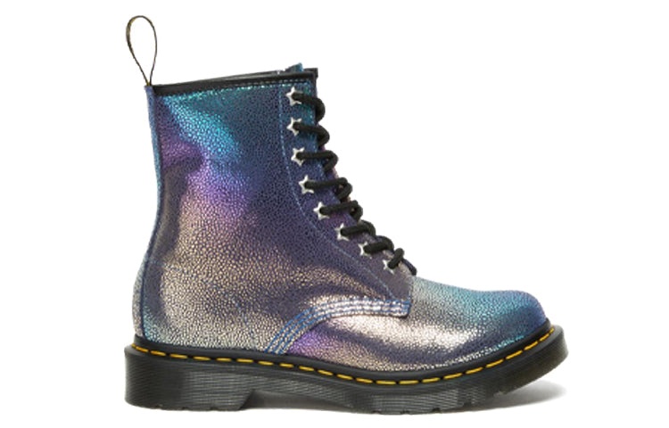 (WMNS) Dr.Martens 1460 Rainbow Ray Suede Lace Up Boots 'Purple' 26963500 - 2