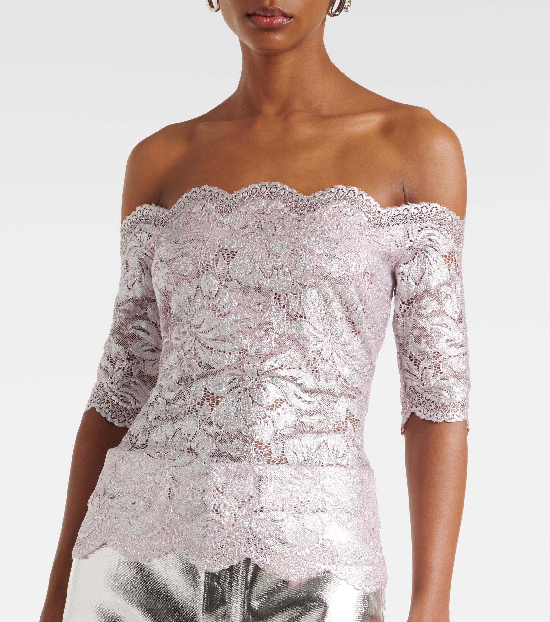Floral lace top - 5