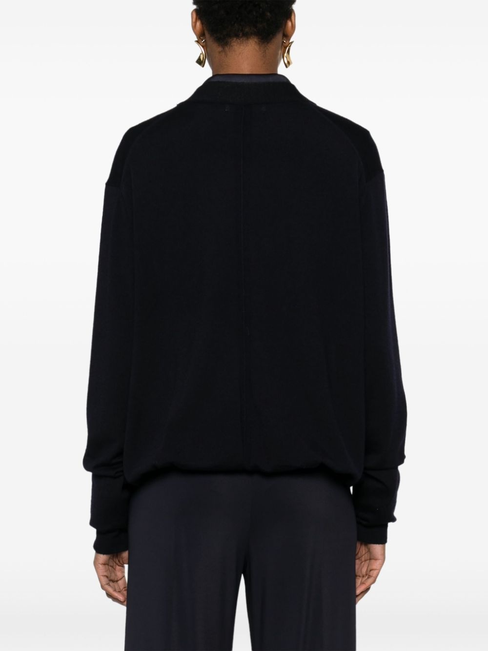 plunging-neck sweater - 4