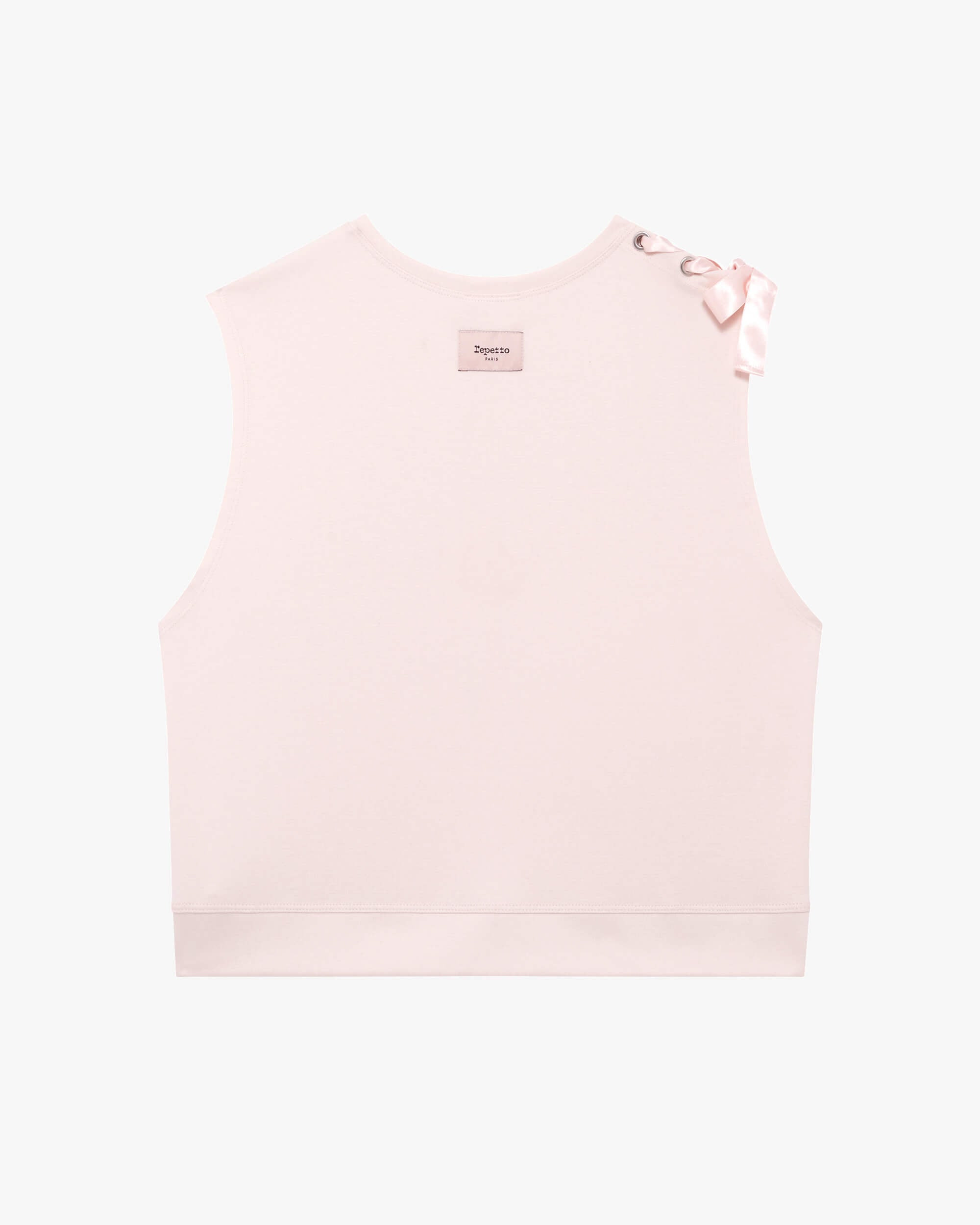 SLEVELESS TOP WITH RIBBON - 4