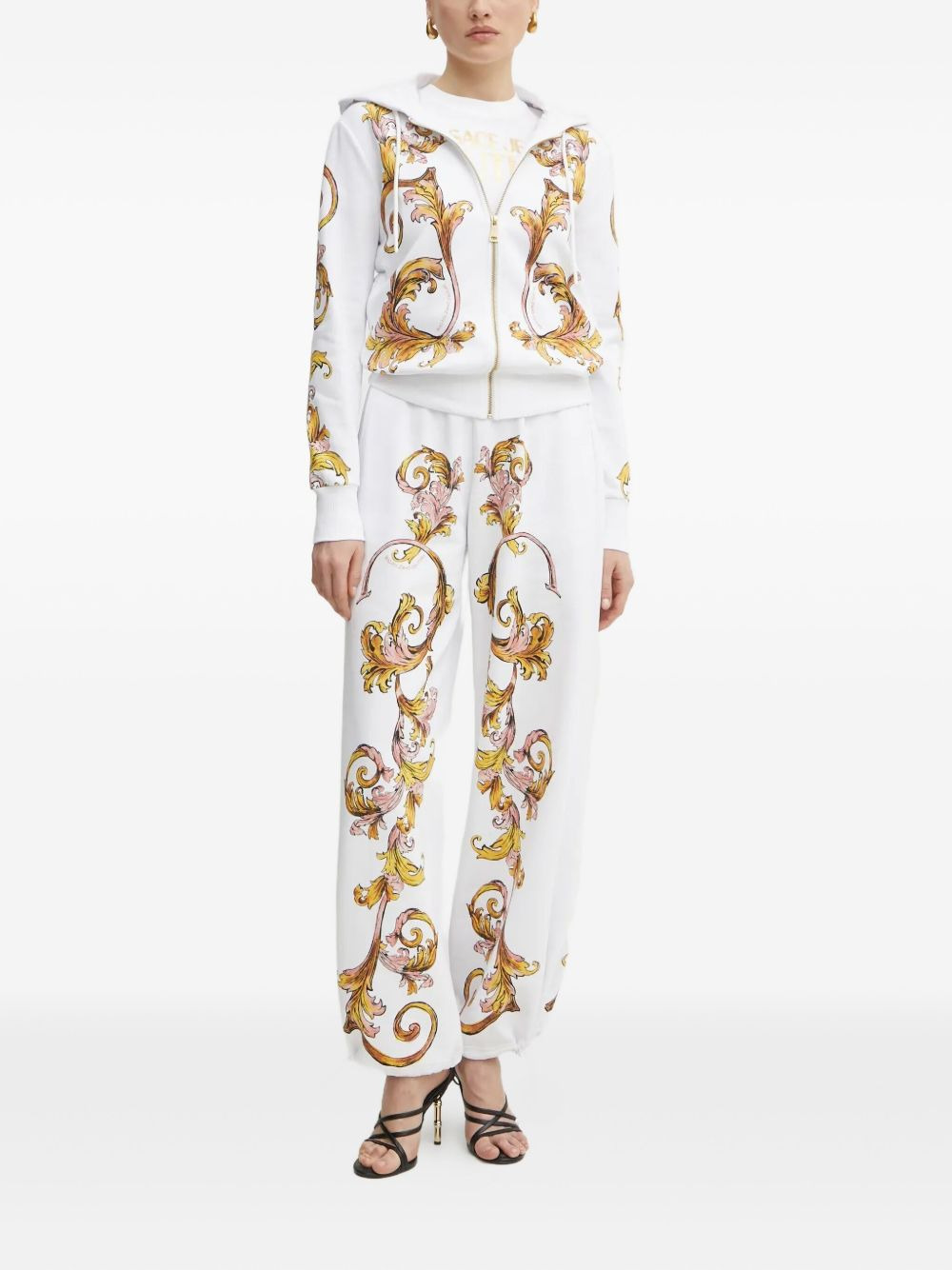 baroque-print pants - 2
