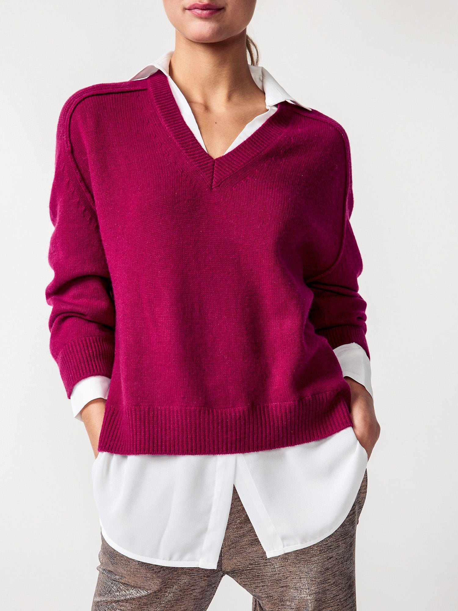 The Looker Layered V-Neck - 1