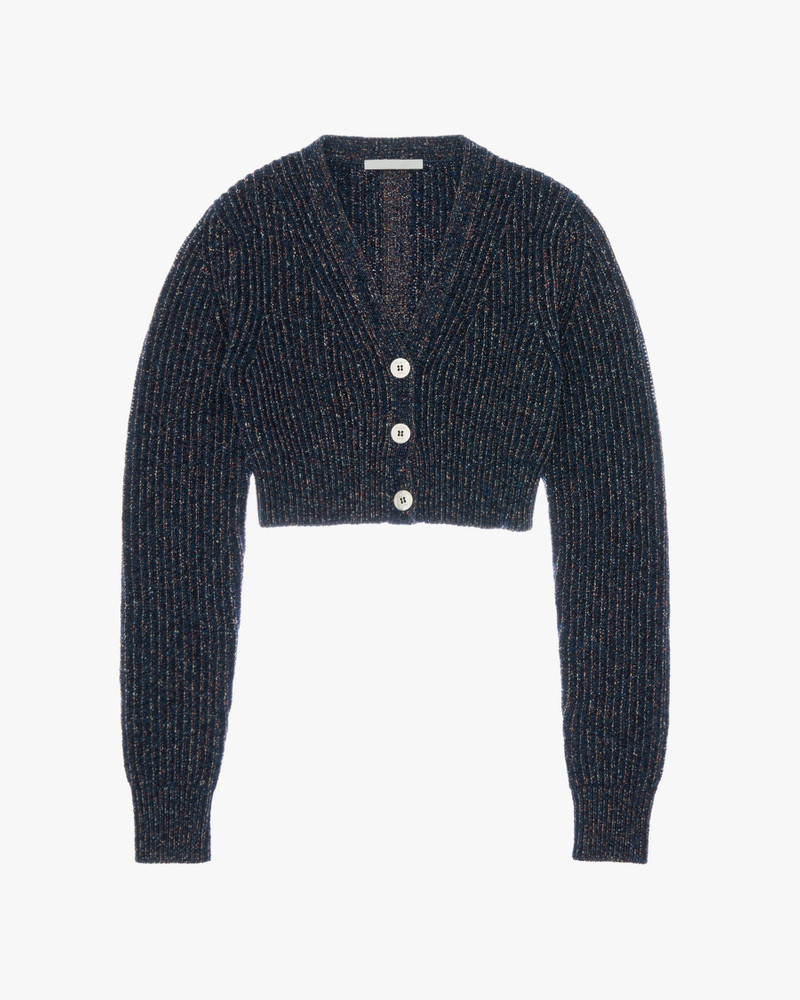 CROPPED SLUB CARDIGAN 1