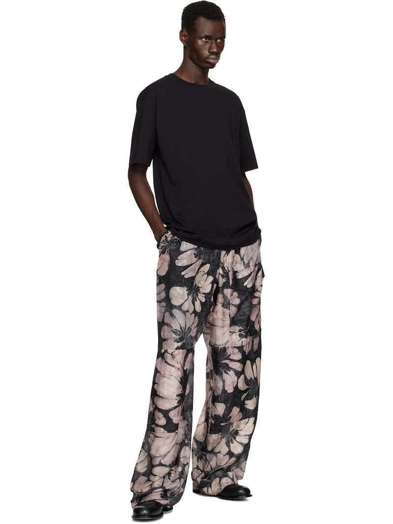 Dries Van Noten Black Boxy Cotton T-shirt outlook