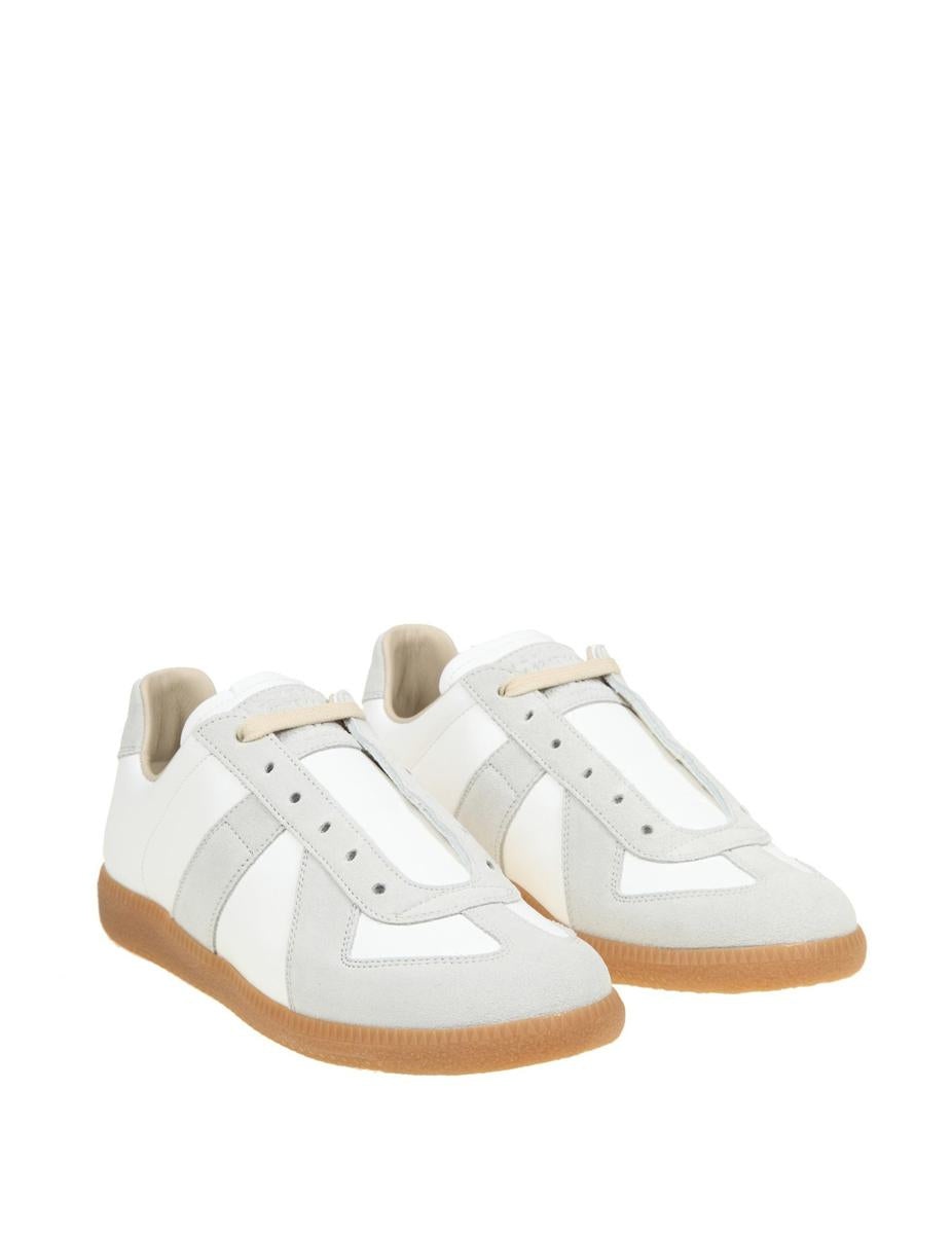 MAISON MARGIELA SUEDE AND FABRIC SNEAKERS - 2