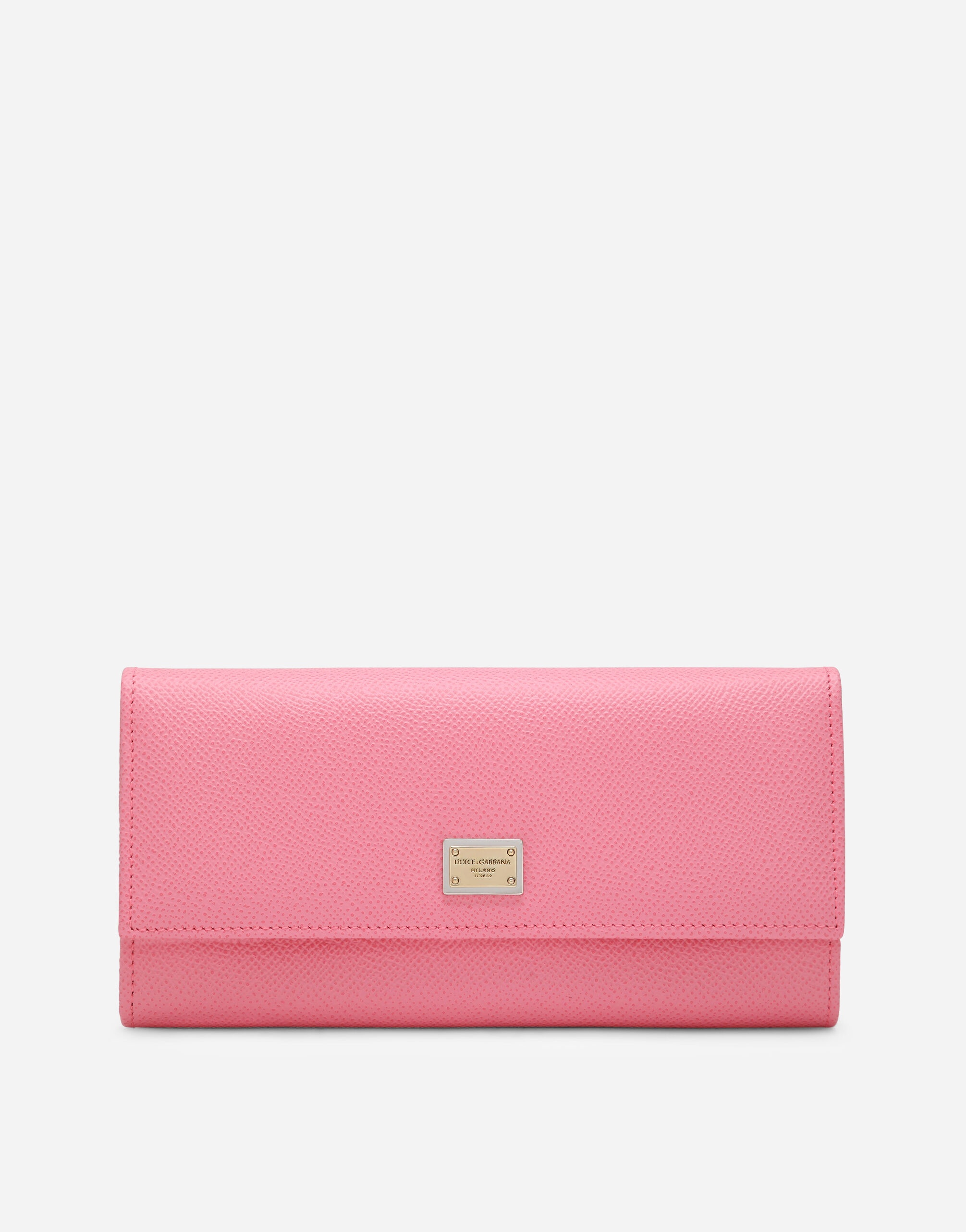 Dauphine calfskin wallet with branded tag - 1