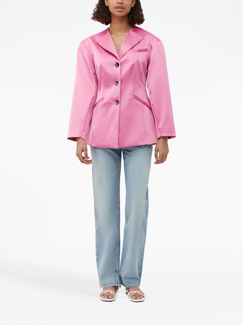 GANNI single-breasted blazer outlook