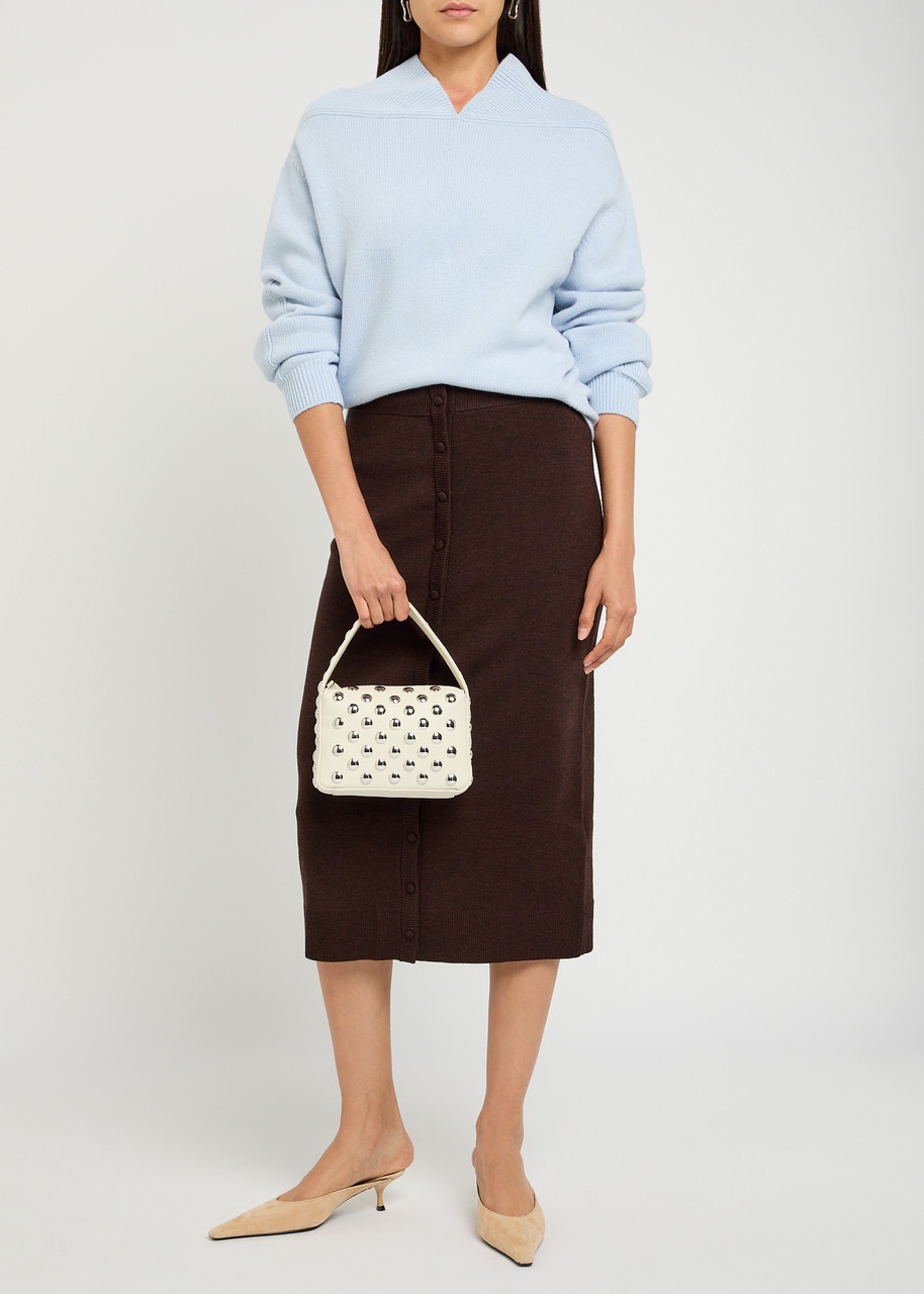 Victoria Beckham Panelled Wool-blend Knit Jumper - 4