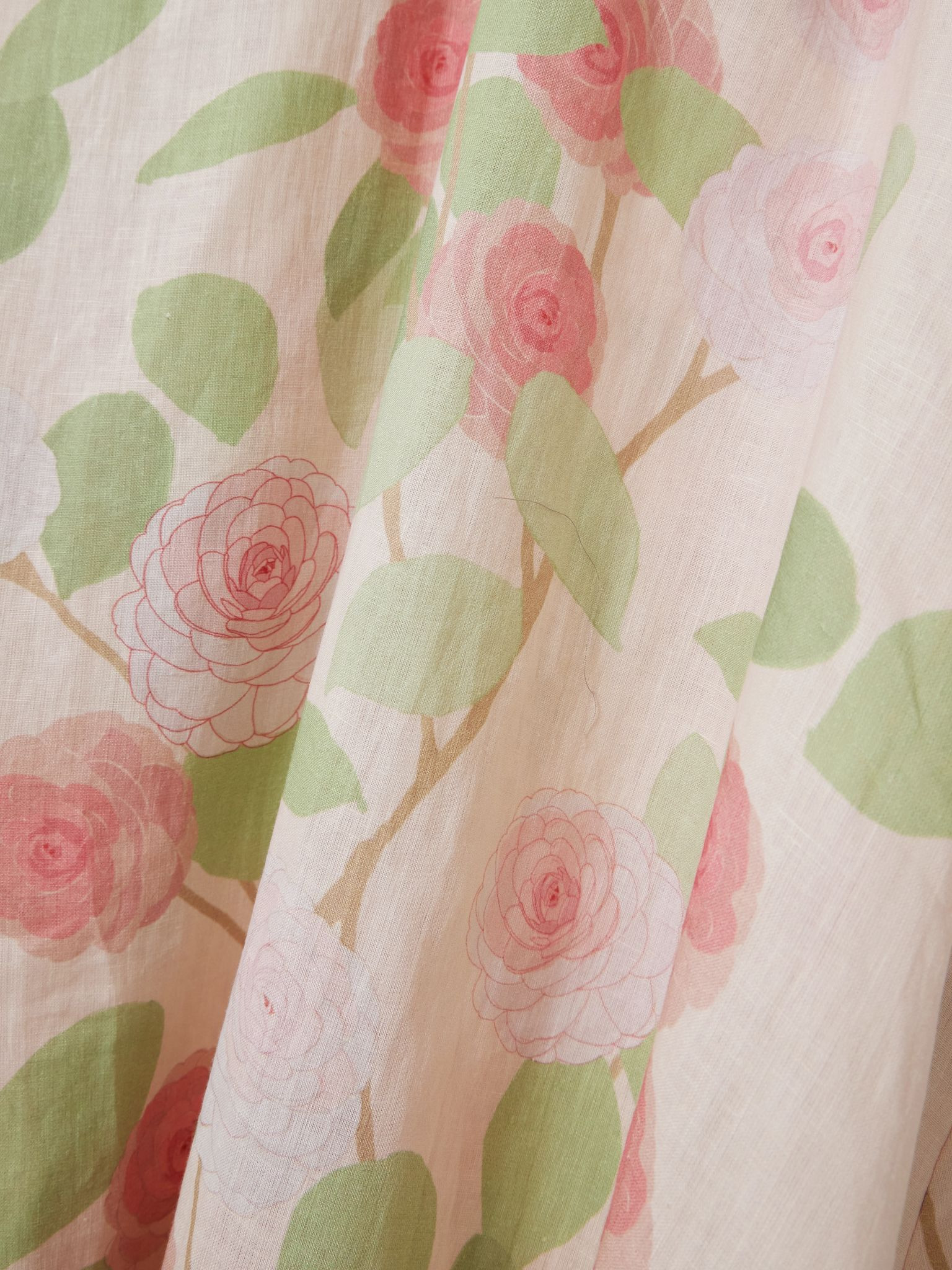 Georgio gathered floral-print linen maxi dress Cream - 4
