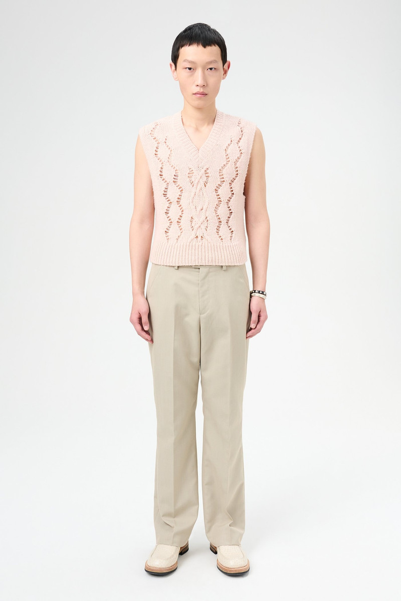 Our Legacy Cable Michigan Tank Delicate Pink Fisherman Wool outlook